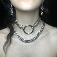 Load image into Gallery viewer, Silver Eve Choker I Necklace Turkish Velvet
