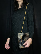 Load image into Gallery viewer, Upcycled Fur &amp; Chain Purse
