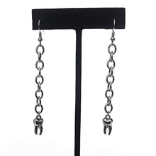 Load image into Gallery viewer, Tooth &amp; Chain Dangle Earrings Earrings Turkish Velvet
