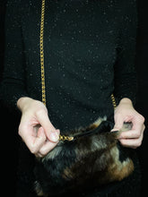 Load image into Gallery viewer, Upcycled Fur &amp; Chain Purse
