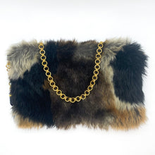 Load image into Gallery viewer, Upcycled Fur &amp; Chain Purse
